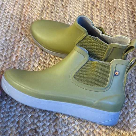 Bogs 11 Kicker Rain II Chelsea Green Grey Rain Boots - Picture 8 of 8